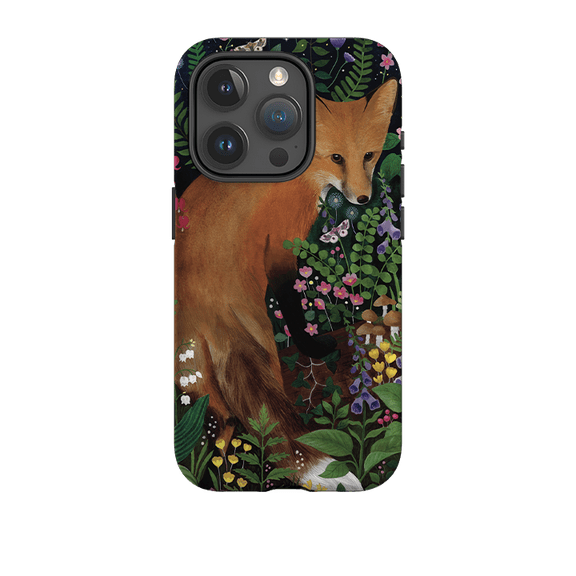 Fox At Night Woodland Animal Phone Case for iPhone 16 15 14 13 12 11 Pro Max
