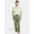 thumbnail image 1 of Fox + Badger Men's Short Sleeve Top and Pajama Pants Sleep Set, 2-Piece, Sizes S-XXL, 1 of 4