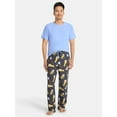 thumbnail image 1 of Fox + Badger Men's Short Sleeve Top and Pajama Pants Sleep Set, 2-Piece, Sizes S-XXL, 1 of 4