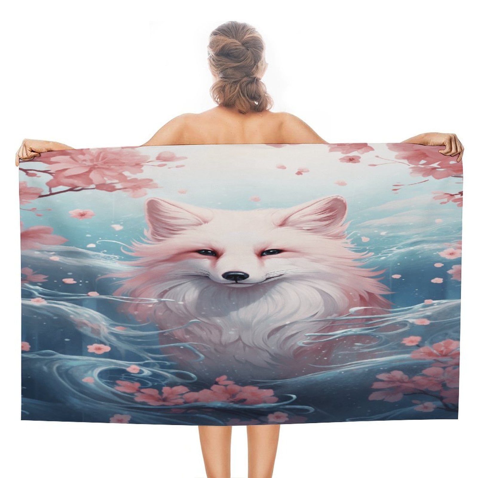 Fox Beach Towel Green Silver - Handtuch Für Strand & Pool
