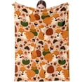 thumbnail image 1 of Fox Blanket, Cute Autumn Fox Fall Blanket for Women Adult Throw Blanket Bedding Room Decor Flannel Blanket Soft Plush Warm Fleece Blankets&Throws for Couch Living Room 60"x50", 1 of 6