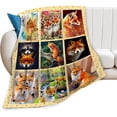 thumbnail image 1 of Fox Blanket Cute Fox Fleece Throw Blanket Super Soft Cozy Warm Fox Plush Decor Blanket Gifts for Girls Boys Kids Women 60"X80", 1 of 6