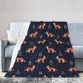 thumbnail image 1 of Fox Blanket Gifts For Kids Adults - Lightweight Throw Blanket For Bedroom Living Room Decor Soft Fuzzy Fleece Cozy Plush Bed Couch 40"X30", 1 of 7