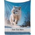 thumbnail image 1 of Fox Blankets and Throws, Customized Blanket with Name for Girl Women, Soft and Comfortable, 30"" x 40 Inches, 1 of 5
