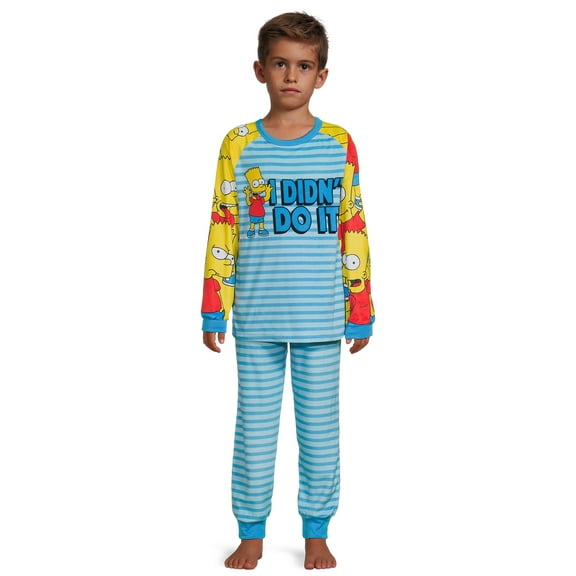 Fox Boys Simpsons Pajama Set, 2-Piece, Sizes 4-12