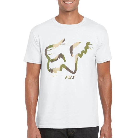 Fox Camo Motocross Race Inspired Dirt Bike Rider Graphic Unisex T-Shirt