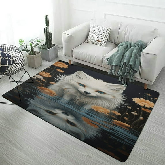 Fox Carpet for Living Room Luxury Home Rations Sofa Coffee Table Large ...