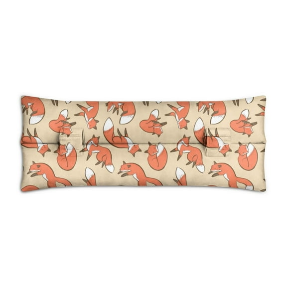 Fox Cartoon Print Post Surgery Seatbelt Pillow - Soft Mastectomy Cushion for Car with Fluffy Forest Design, Heart Surgery Recovery & Chest Protector (Cute Foxy Sky Pattern)