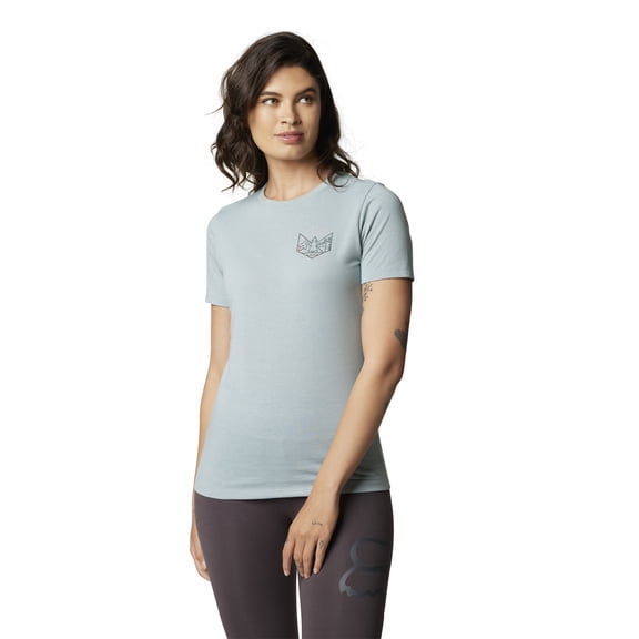 Fox Caveaut Short Sleeve Tech Womens T-Shirt Gun Metal (Large, Green Gun Metal)