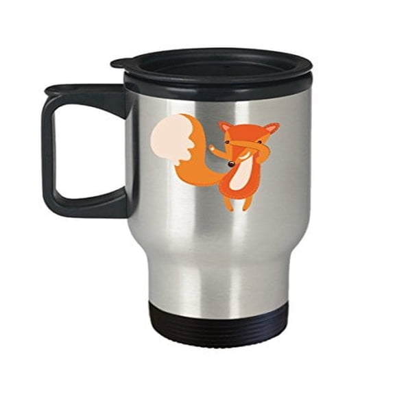 Fox Coffee Travel Mug - Fox - Gifts for Animal Lovers - 14 oz Stainless Steel Cup