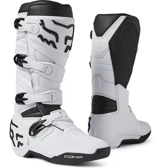 Fox Racing Comp Mens MX Offroad Boots White 10.5 USA