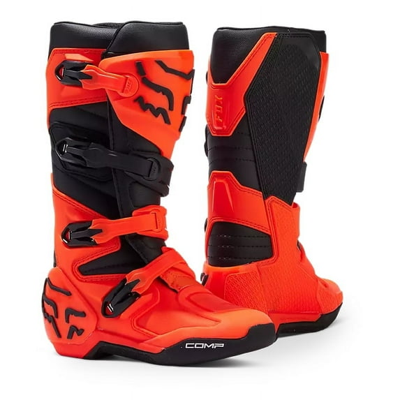Fox Comp Youth Boots (3, Fluorescent Orange)