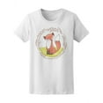 thumbnail image 1 of Fox | Cute Tilting Head T-Shirt Women -Image by Shutterstock, Female Large, 1 of 2