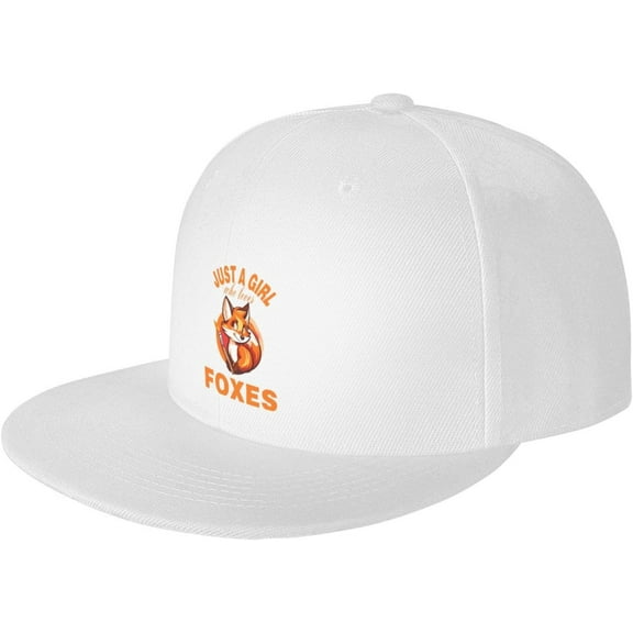 Fox Dad Hat Women Men Adjustable Snapback Baseball Cap One Size Plain