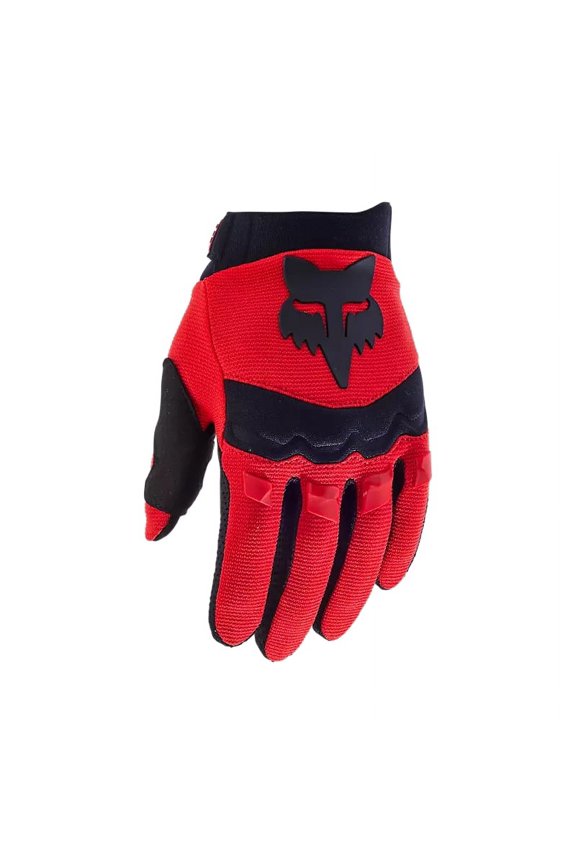 Dirtpaw Youth Gloves (Large, Flo Red)