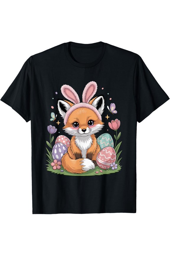 Fox Easter Bunny Eggs Foxes T-Shirt