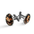 thumbnail image 1 of Fox Elegant Silver Stainless Steel Cufflinks Set for Men - Suitable for Formal Attire, Made of High-Quality Stainless Steel - for Weddings and Business Meetings, 1 of 6