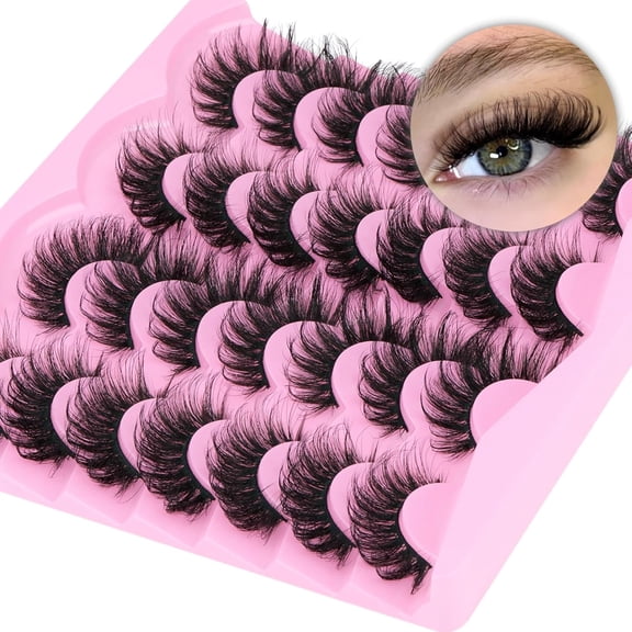 Fox Eye Lashes Natural False Eyelashes Mink Lashes Cat Eye Lashes 18mm Wispy Faux Mink Eyelashes Pack Strip Fake Eyelashes