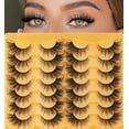 thumbnail image 1 of Fox Eye Lashes Wispy Faux Mink Lashes Fairy Cat Eye Lashes That Look Like Extensions Fake Eyelashes, 1 of 6