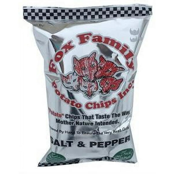 Fox Family Potato Chips, 7oz, Made in Maine - (Salt & Pepper)