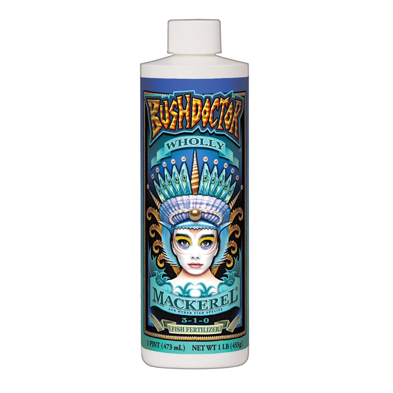 FoxFarm Bush Doctor Wholly Mackeral 1 Pint Fish Fertilizer Liquid Plant Nutrient