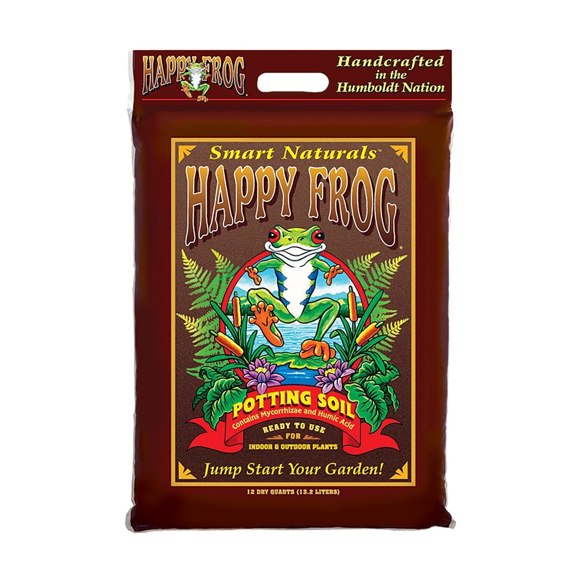 Fox Farm FX14082 Happy Frog 12 Quart Bag of Organic Garden Potting Soil, Brown