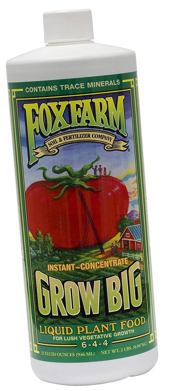 Fox Farm Grow Big Liquid Concentrate Fertilizer, 1 Quart
