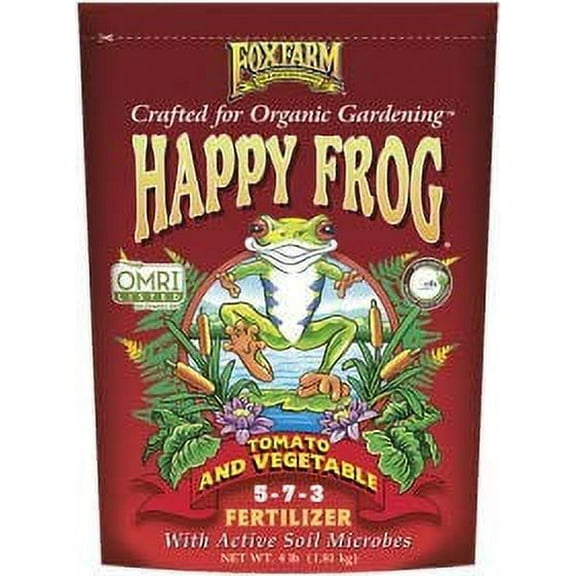 Fox Farm Happy Frog Tomato and Vegetable 5-7-3, 4-Pound Bag