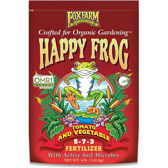 Fox Farm Happy Frog Tomato and Vegetable 5-7-3, 4-Pound Bag