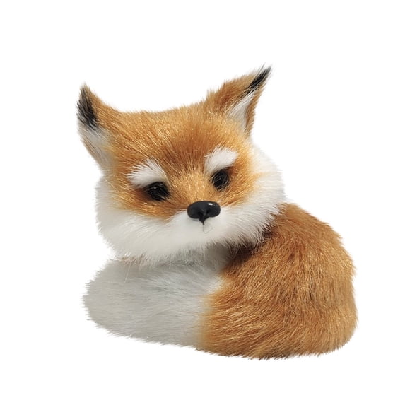 Fox Figurine Craft Detail Model Creative Gift Fox Sculpture (Brown Style 3 And Brown Style 4)