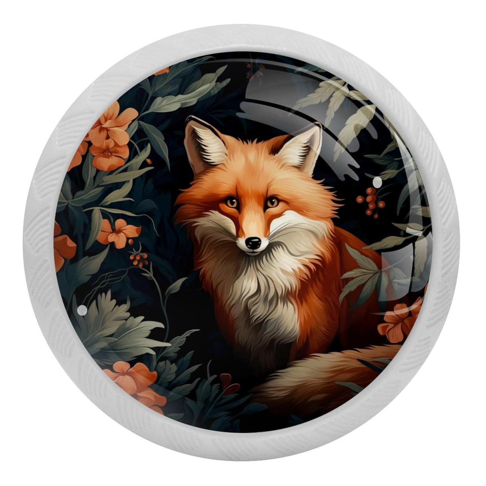 Fox Fluorescent Drawer Pulls 4Pack GlowintheDark Round