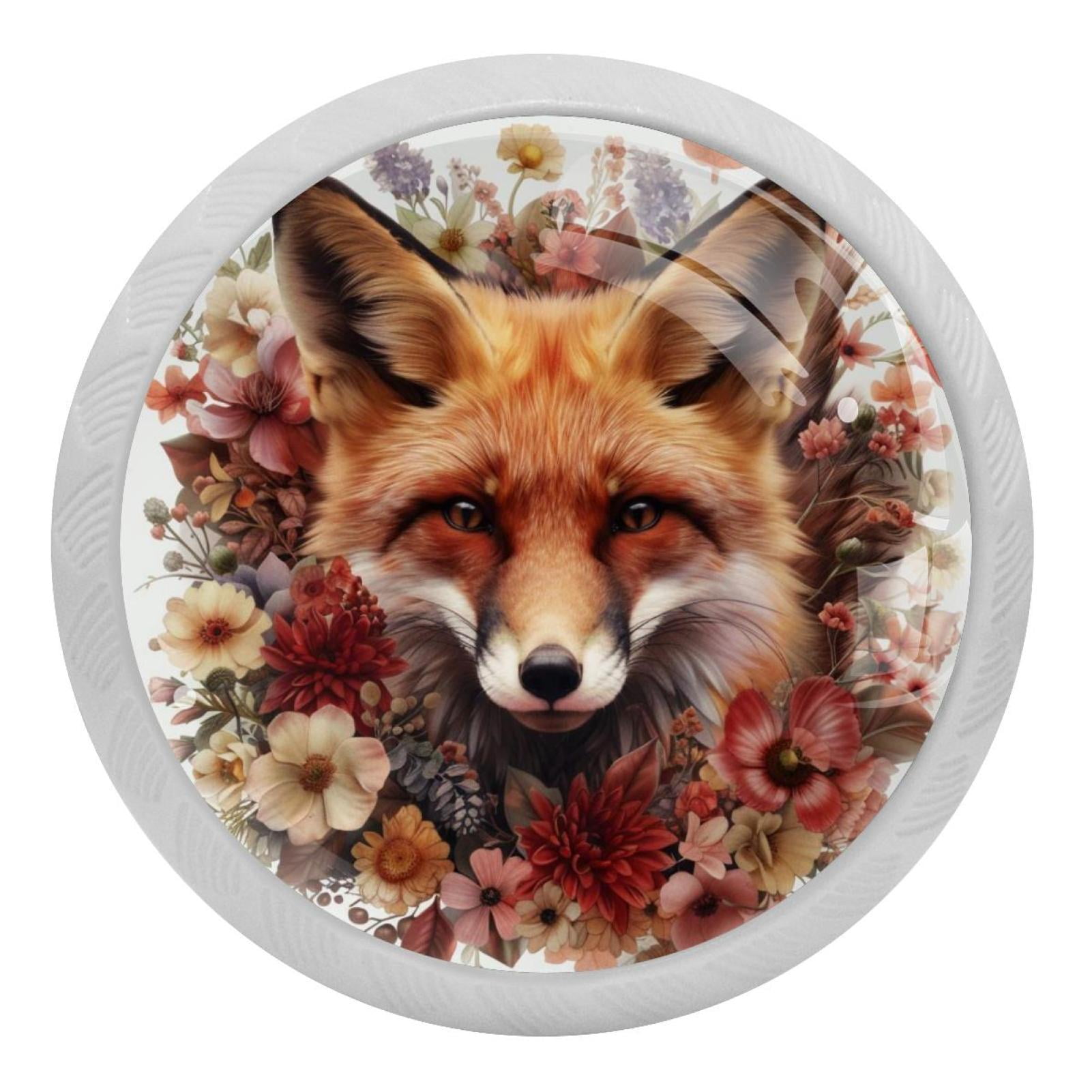 Fox Fluorescent Drawer Pulls with Screws Round 4Pack, Glowinthe