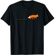 Fox Footprints Foxes for Nature Lover Animal Autumn Forest T-Shirt