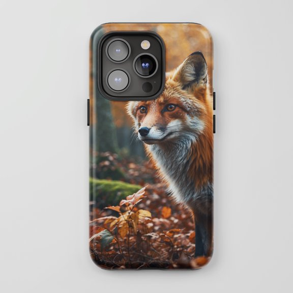 Fox For All iPhone Series Protective Phone Case Autumn Nature Design Orange Brown