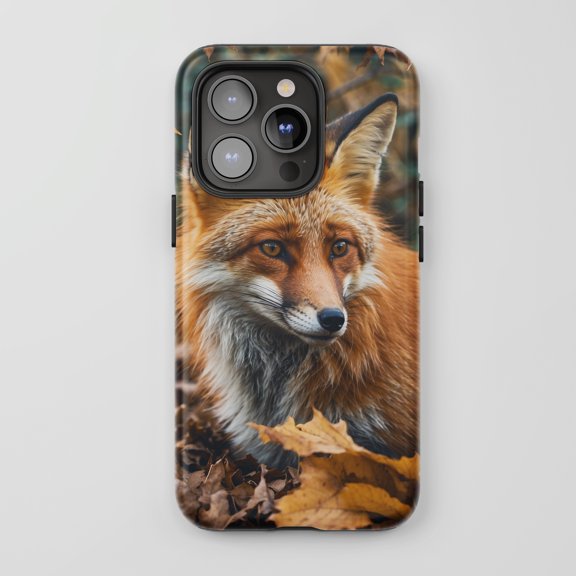 Fox For All iPhone Series Protective Phone Case Nature Wildlife Autumn Orange Brown