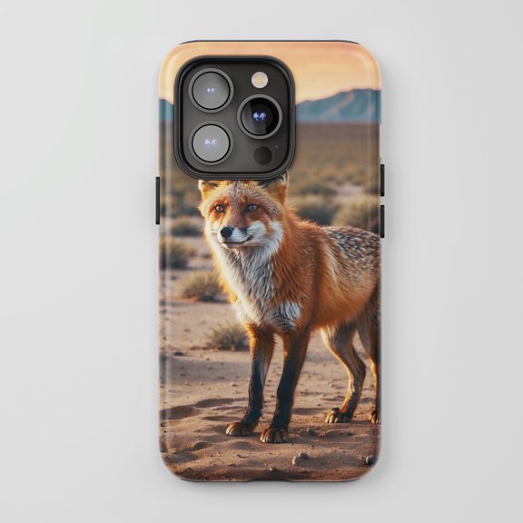 Fox For All iPhone Series Tough Phone Case Realistic Wildlife Orange Brown