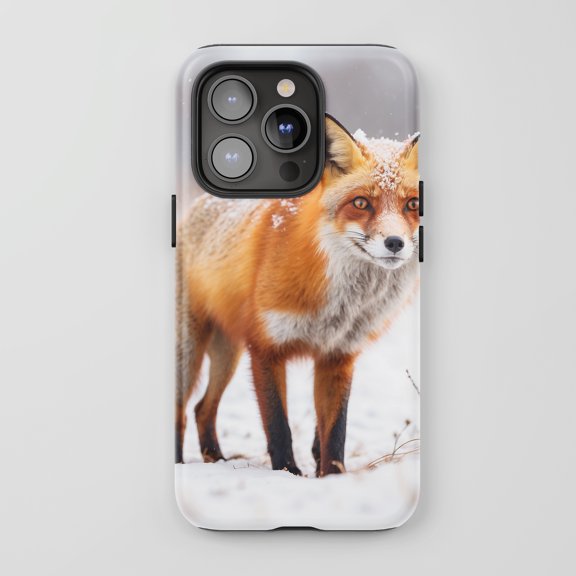 Fox For All iPhone Series Tough Phone Case Winter Wildlife