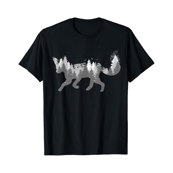 Fox Forest Nature Outdoor Hiking Camping Hunting Gift T-Shirt Size S-5XL