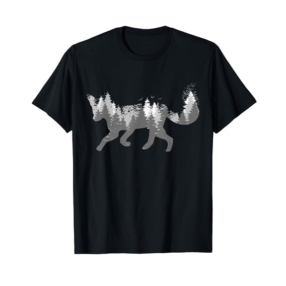 Fox Forest Nature Outdoor Hiking Camping Hunting Gift T-Shirt