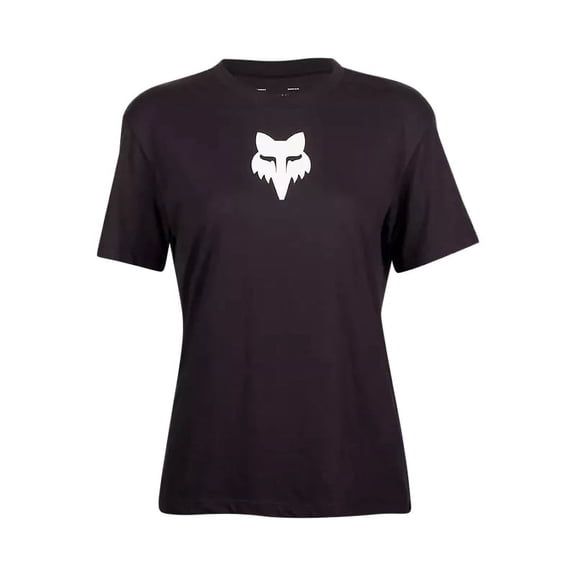 Fox Fox Head Basic Womens T-Shirt (Medium, Black)