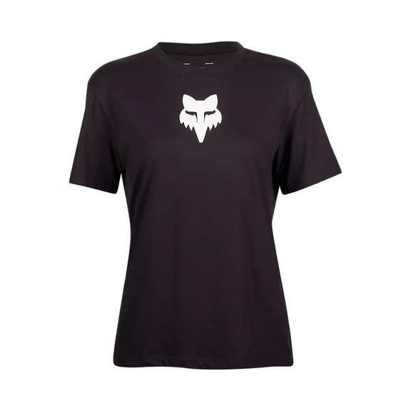 Fox Fox Head Basic Womens T-Shirt (XS, Black)