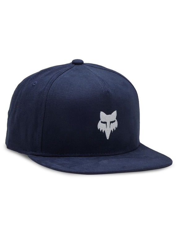 Fox Fox Head Snapback Hat (One Size Fits Most, Midnight Blue)
