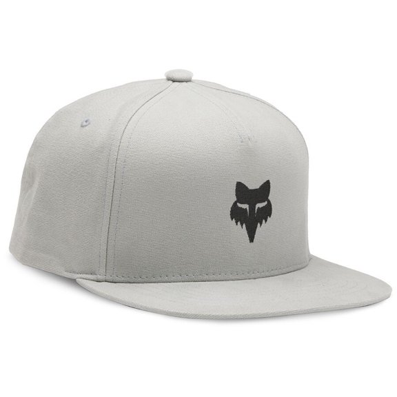 Fox Fox Head Snapback Hat (One Size Fits Most, Steel Gray)