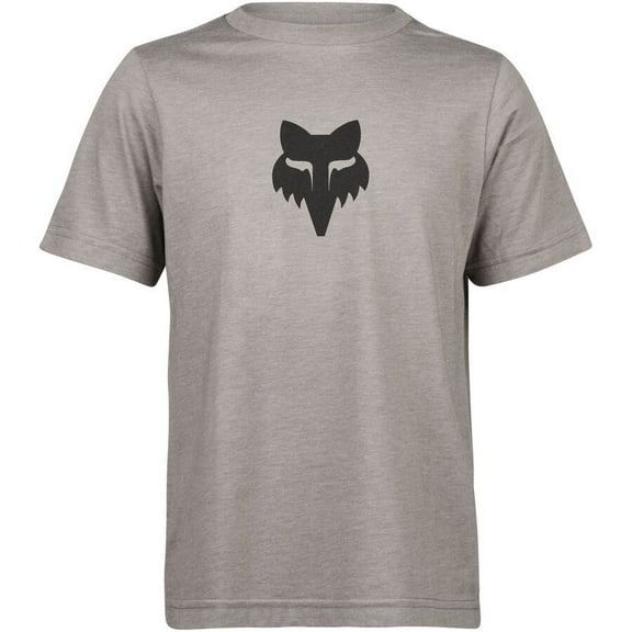 Fox Fox Legacy Basic Youth T-Shirt (Medium, Heather Graphite Gray)