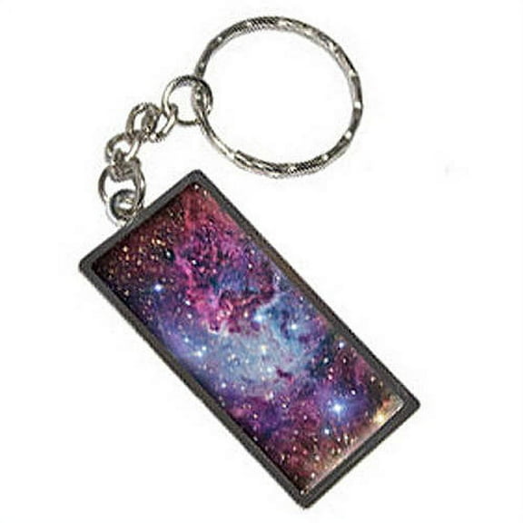 Fox Fur Nebula Galaxy Space Keychain Key Chain Ring