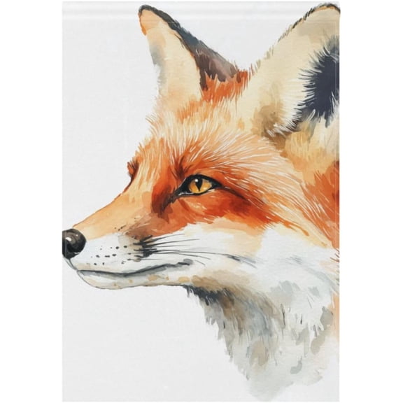 Fox Garden Flag 12x18 Inch Double Sided Farmhouse Welcome Outdoor Yard Lawn Seasonal Decoration Banner