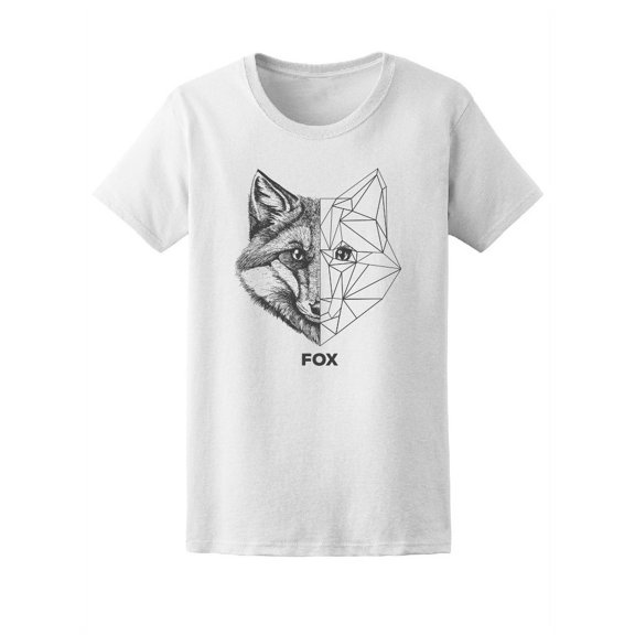Fox Geometric Halfface T-Shirt Men -Image by Shutterstock, Male 3X-Large