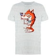 thumbnail image 1 of Fox Getting Ready For Meal Icon Tee Men's -Image by Shutterstock, 1 of 2