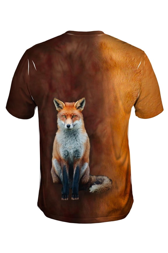 Fox Half Skin Mens T-Shirt All Over Print