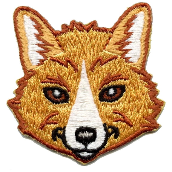 Fox Head Patch Animal Nature Wild Embroidered Iron On